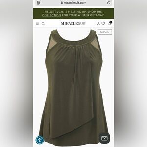 MiracleSuit Illusionists Ursula Underwire Tankini Swim Top